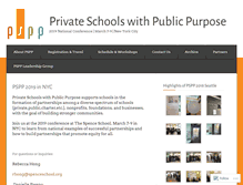 Tablet Screenshot of privateschoolspublicpurpose.org